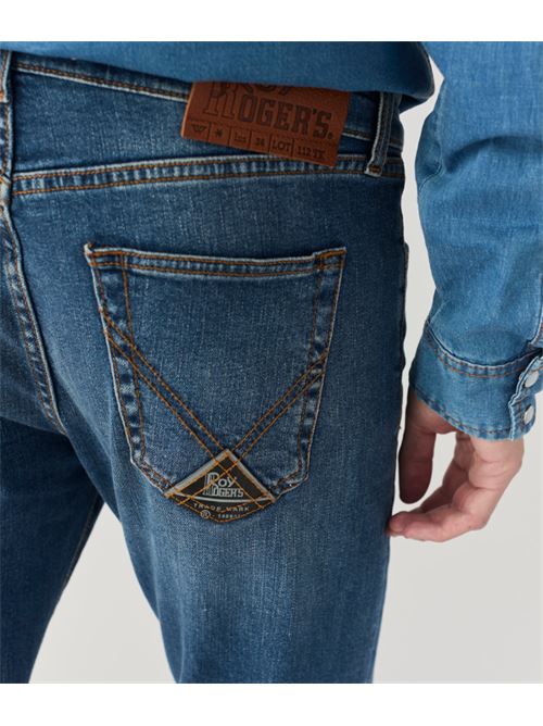 slub knit black denim ROY ROGER'S | 517WASH 81